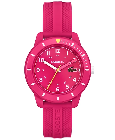 Lacoste Mini Tennis Raspberry Silicone Strap Watch 34mm