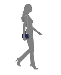 Nina Satin Minaudiere Crystal Clasp Clutch