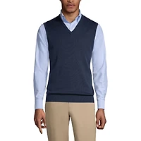 Lands' End Men's Cotton Modal Fine Gauge Sweater Vest