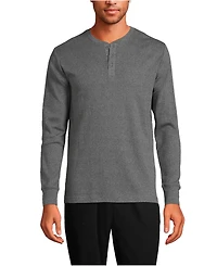 Lands' End Men's Knit Rib Pajama Henley