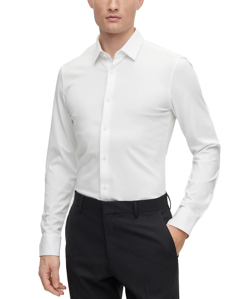 Boss by Hugo Men's Performance-Stretch Slim-Fit Dress Shirt