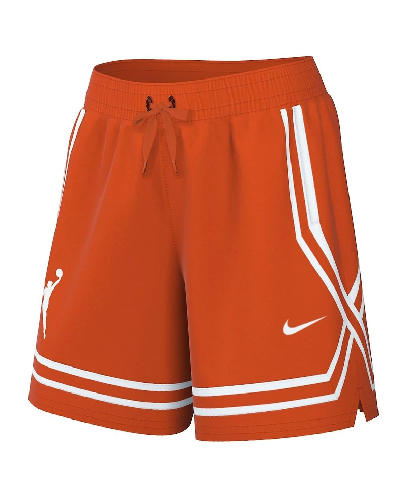 Women's Nike Orange Wnba Logowoman Team 13 Crossover Performance Shorts