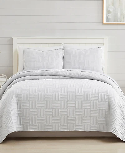 Southshore Fine Linens Grid 2-Pc. Quilt Set, Twin