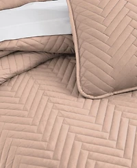 Southshore Fine Linens Solid Color Chevron -Pc. Quilt Set