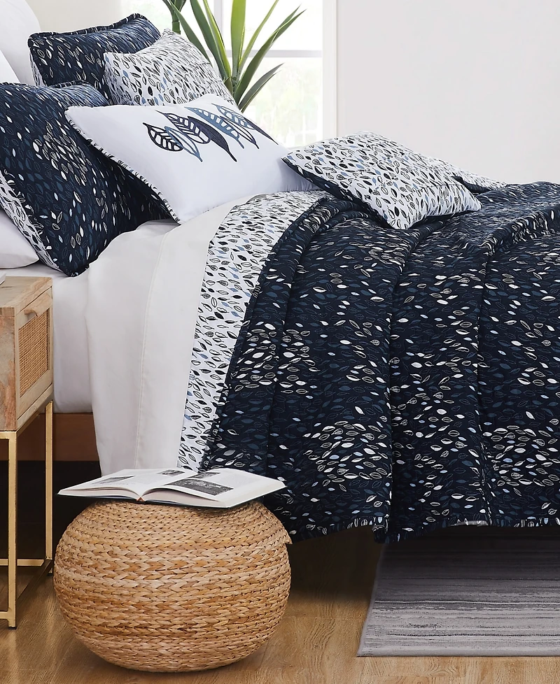 Southshore Fine Linens Botanical Leaves 6-Pc. Quilt Set, Queen
