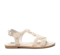 Women's Braided Strap Flat Sandals By Xti