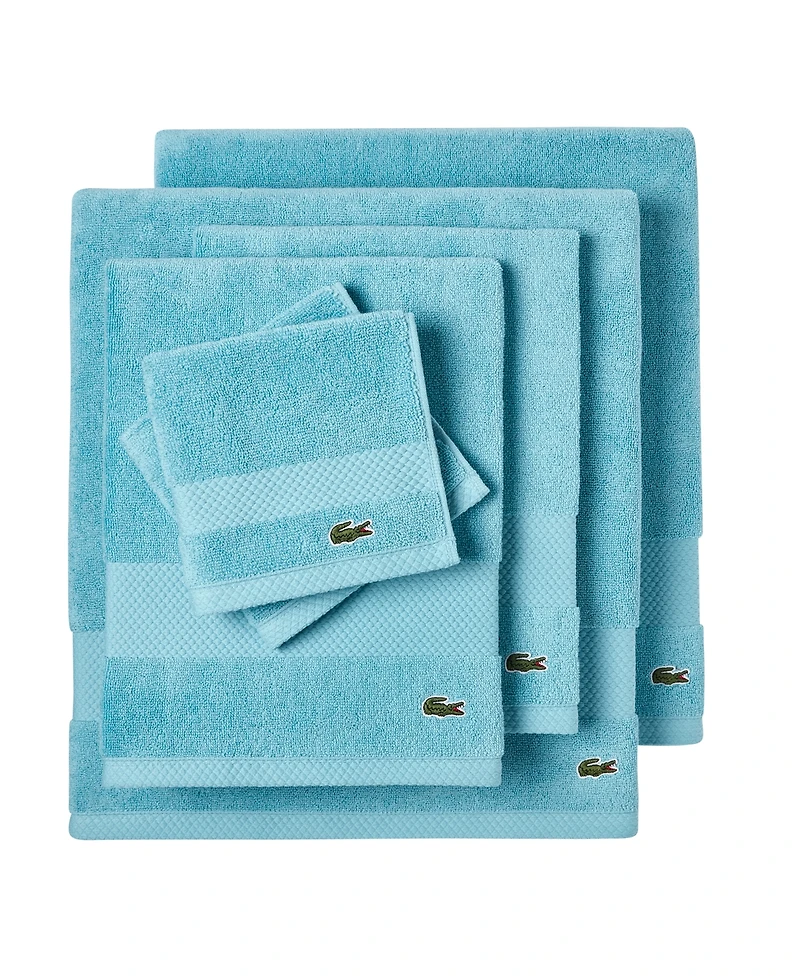Lacoste Home Heritage Anti-Microbial Supima Cotton 6 Piece Bath Towel Set