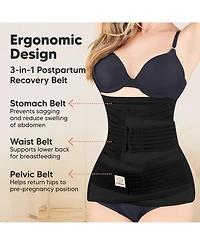 Revive 3 1 Postpartum Belly Band Wrap, Post Partum Recovery, Waist Binder Shapewear