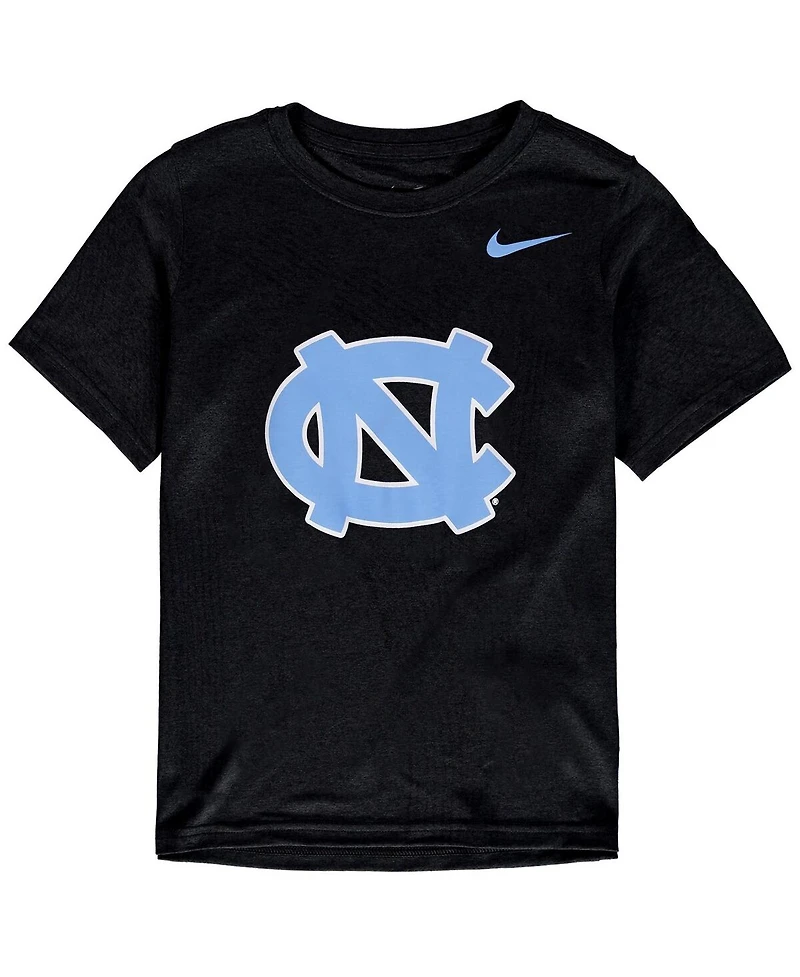 Big Boys Nike Black North Carolina Tar Heels Cotton Logo T-shirt