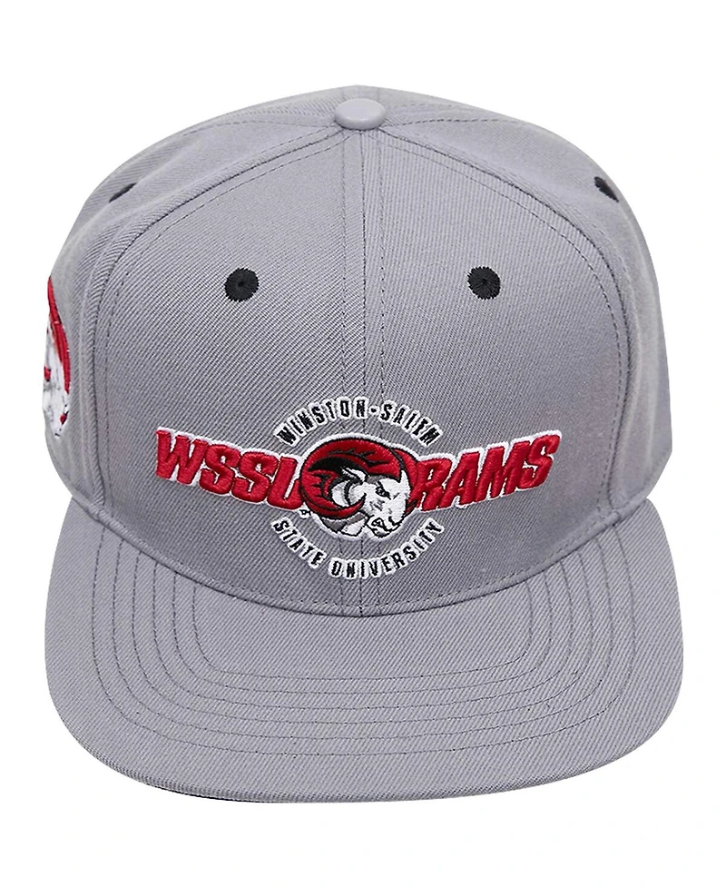 Men's Pro Standard Gray Winston Salem Rams Evergreen Wssl Snapback Hat