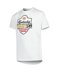 Big Boys Under Armour White Kentucky Derby 149 Tech Raglan T-shirt