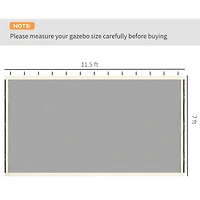 Outsunny 10' x 13' Replacement Netting for Patio Gazebo