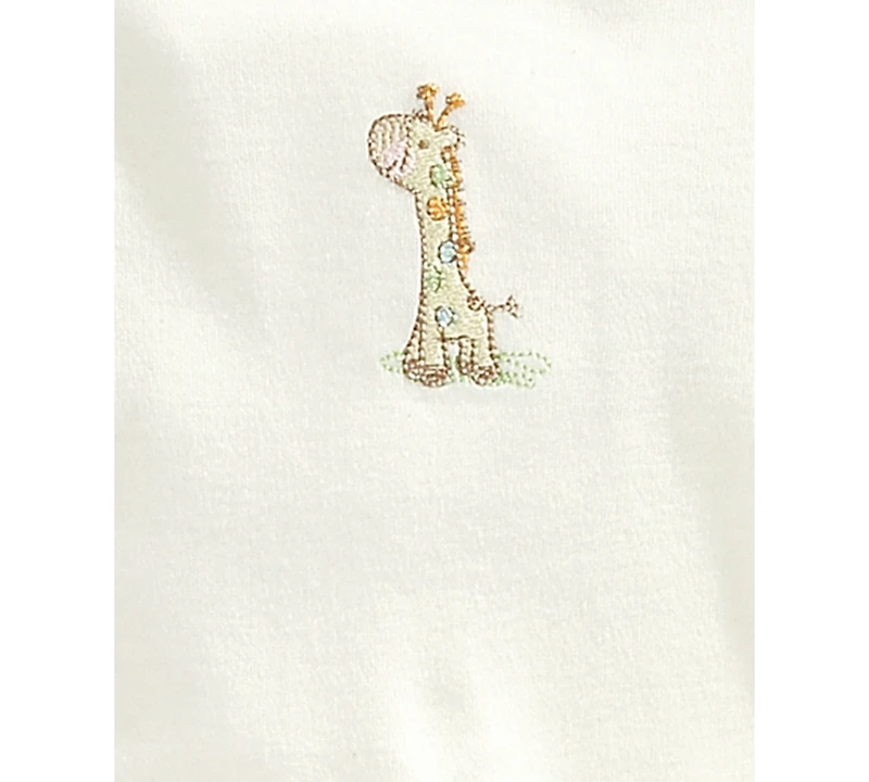 Little Me Baby Boys or Baby Girls Giraffe Gown and Hat, 2 Piece Set