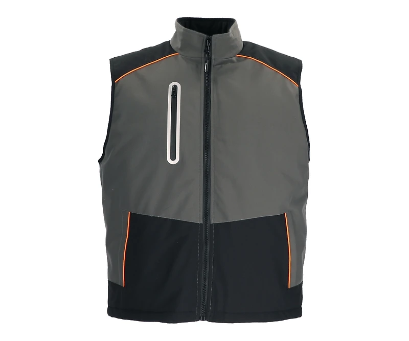 RefrigiWear Men's PolarForce Vest Insulated Winter Vest, Lightweight Cold-Weather Layer