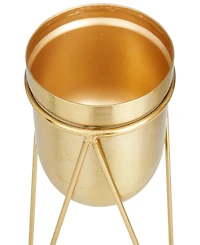 CosmoLiving Metal Planter with Removable Stand Set of 2