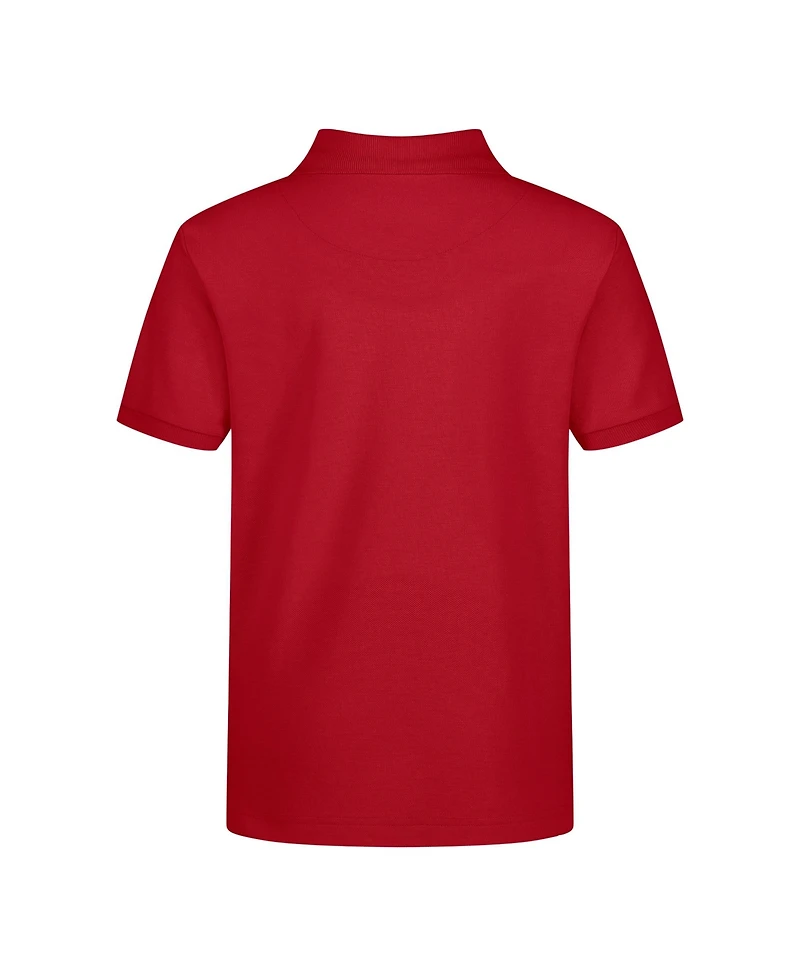 Nautica Big Boys Uniform Stretch Double Pique Polo