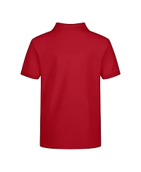 Nautica Big Boys Uniform Stretch Double Pique Polo