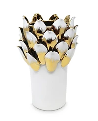 Vase with Petals, 10" H