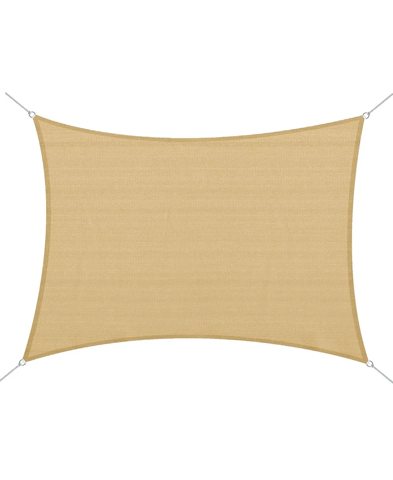 20' x 13' Recgle Outdoor Patio Portable Shade Canopy Sun Sail -