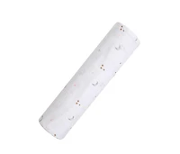 Malabar Baby Baby Gots Certified Organic Cotton Muslin Swaddle, Pink Star
