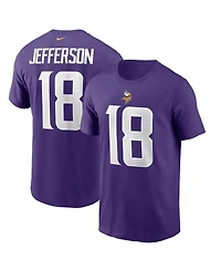 Men's Nike Justin Jefferson Minnesota Vikings Player Name and Number T-shirt