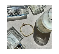 Joey Baby 18K Gold Plated Paper Clip Anne Bracelet 8" For Women and Girls