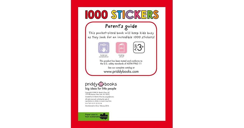 1000 Stickers by Roger Priddy