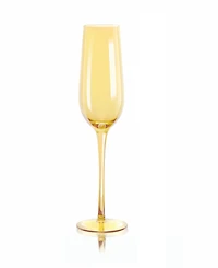 Qualia Glass Carnival Champagne Flutes, Set of 4