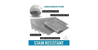 Vinyl Woven Placemats for Dining Table Set of 6 - Stain-Resistant & Non-Slip Pvc Table Place Mats