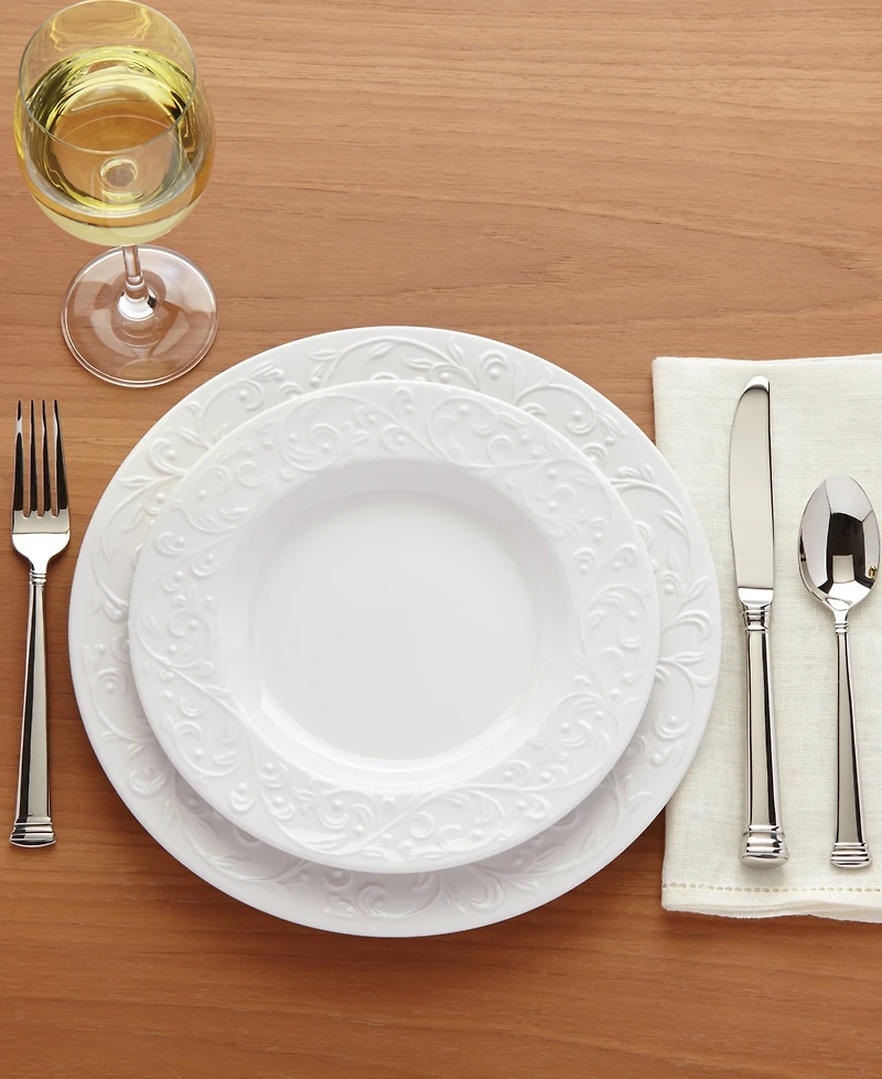 Lenox Opal Innocence Carved 4-Piece Accent Plate Set