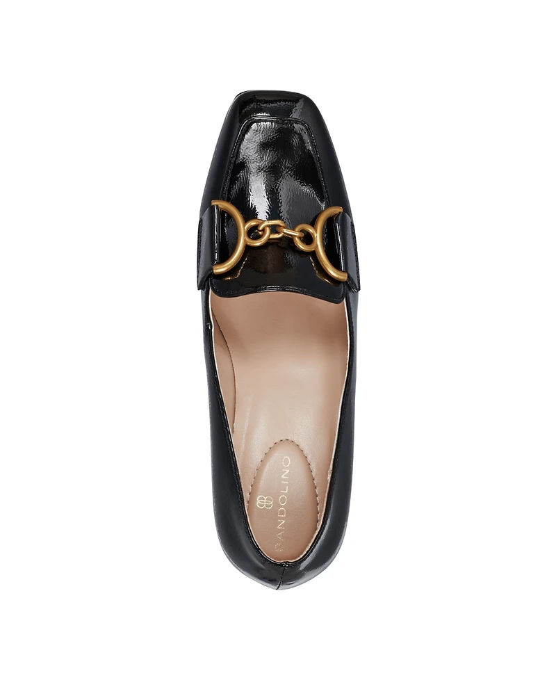 Bandolino Women's Lucien Bit Block Heel Loafers