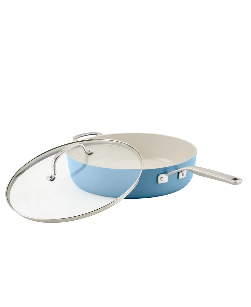 KitchenAid Hard Anodized Ceramic Nonstick 5 Quart Saute Pan with Lid