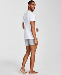 Gap Mens 3 Pk. Solid Cotton Crewneck T Shirts 3 Pk. Slim Fit Loose Knit Cotton Boxers
