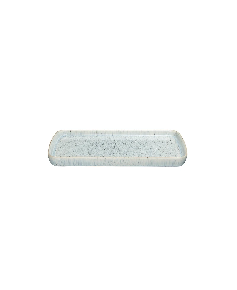Denby Halo Speckle Rectangular Plate