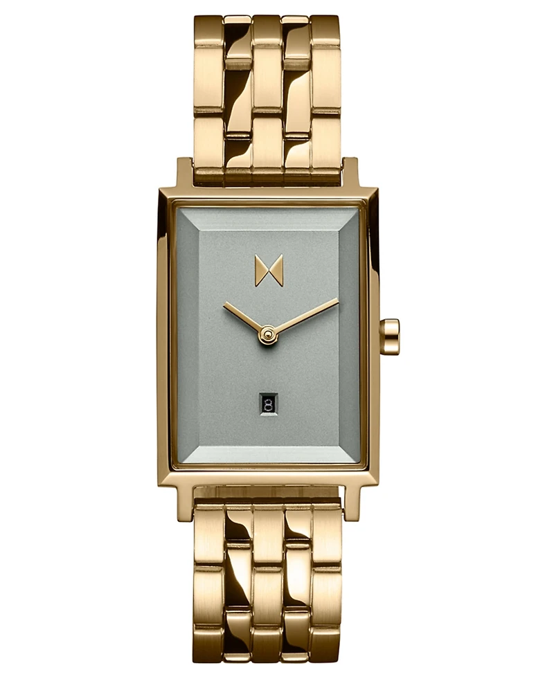 Mvmt Women's Signature Square Gold-tone Stainless Steel Bracelet Watch 24mm