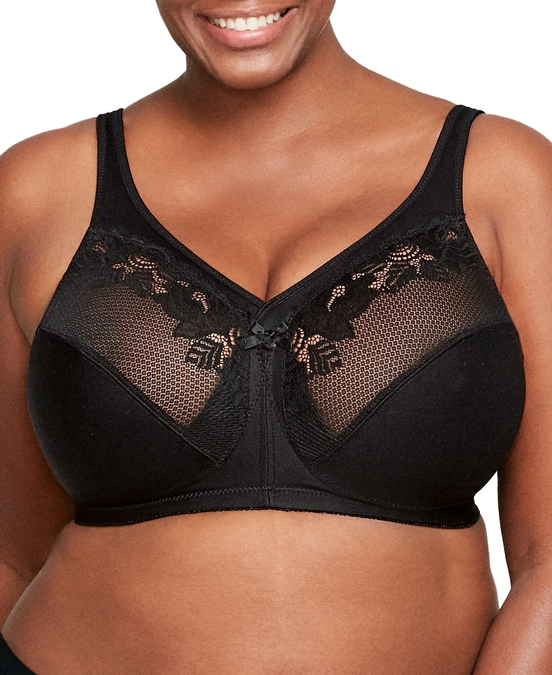 Women's Full Figure Plus MagicLift Wirefree Minimizer Support Bra 1003