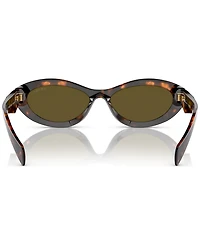 Prada Irregular Low Bridge Women's Sunglasses, Pr 26ZSF