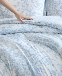 Laura Ashley Bedford Cotton Reversible Piece Comforter Set