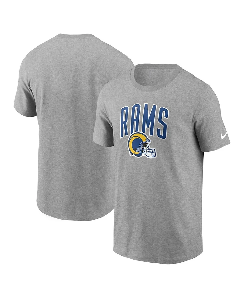 Men's Nike Heathered Gray Los Angeles Rams Team Athletic T-shirt