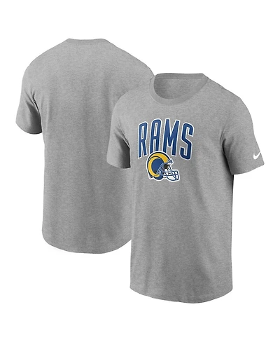 Men's Nike Heathered Gray Los Angeles Rams Team Athletic T-shirt