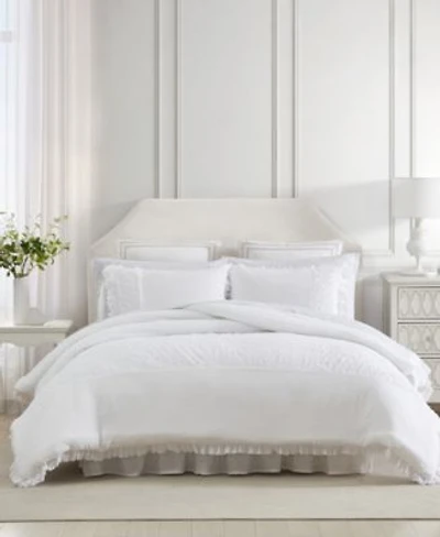 Laura Ashley Eyelet Ruffle Microfiber Comforter Set
