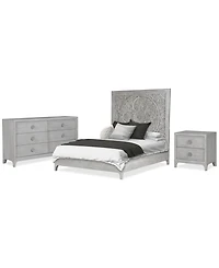 Boho Chic King 3-Pc. Bedroom Set (Bed, Dresser & Nightstand)