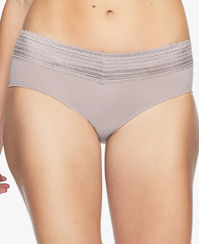 Warners No Pinching, Problems Dig-Free Comfort Waist with Lace Microfiber Hipster 5609J