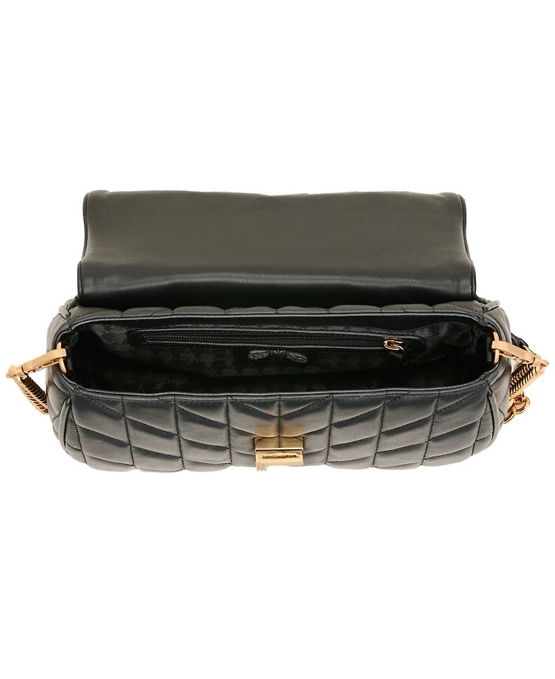 Karl Lagerfeld Paris Lafayette Small Leather Satchel