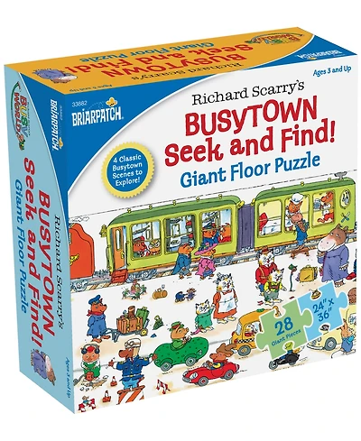 Briarpatch Richard Scarry's Busytown Seek and Find Giant Floor Puzzle, 28 Pieces