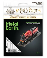 Fascinations Metal Earth 3D Metal Model Kit Harry Potter Hogwarts Express With Track