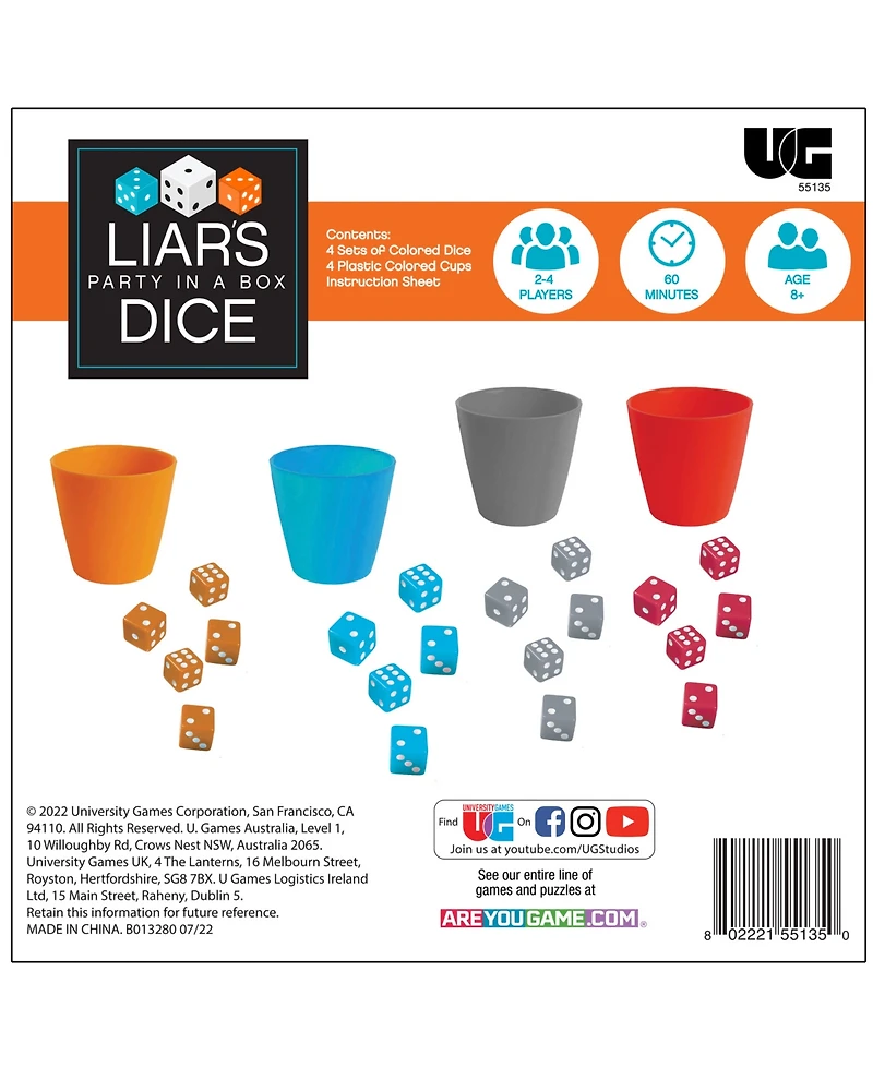 University Games Liar's Dice Party in A Box