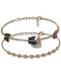 Lonna Lilly Gold Tone Mixed Stone Butterfly Jewelry Collection