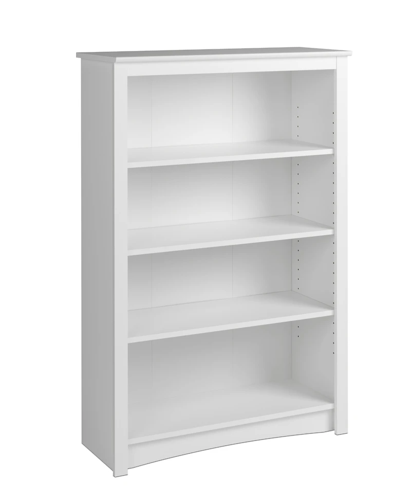 Prepac 31.5" 4-Shelf Composite Wood Home Office Standard Bookcase