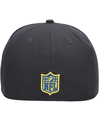Men's New Era Graphite Los Angeles Rams Color Dim 59FIFTY Fitted Hat